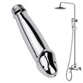 Aluminum Shower Cleaner Enema Douche SystemHandheld Water Shower Nozzle Anal Rinse Vaginal Cleaning Kit for Men and Women + Velvet Carry Bag