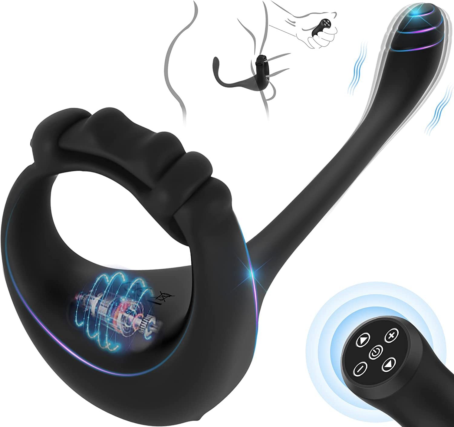 Slimer Vibrating Cock Ring with Remote Control (One Piece)