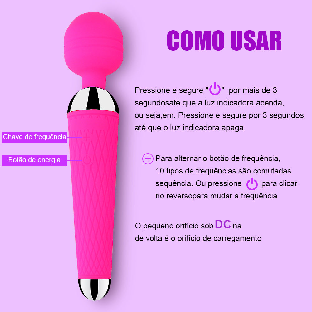 Female Vaginal Massage AV Vibrator Stick for Adults